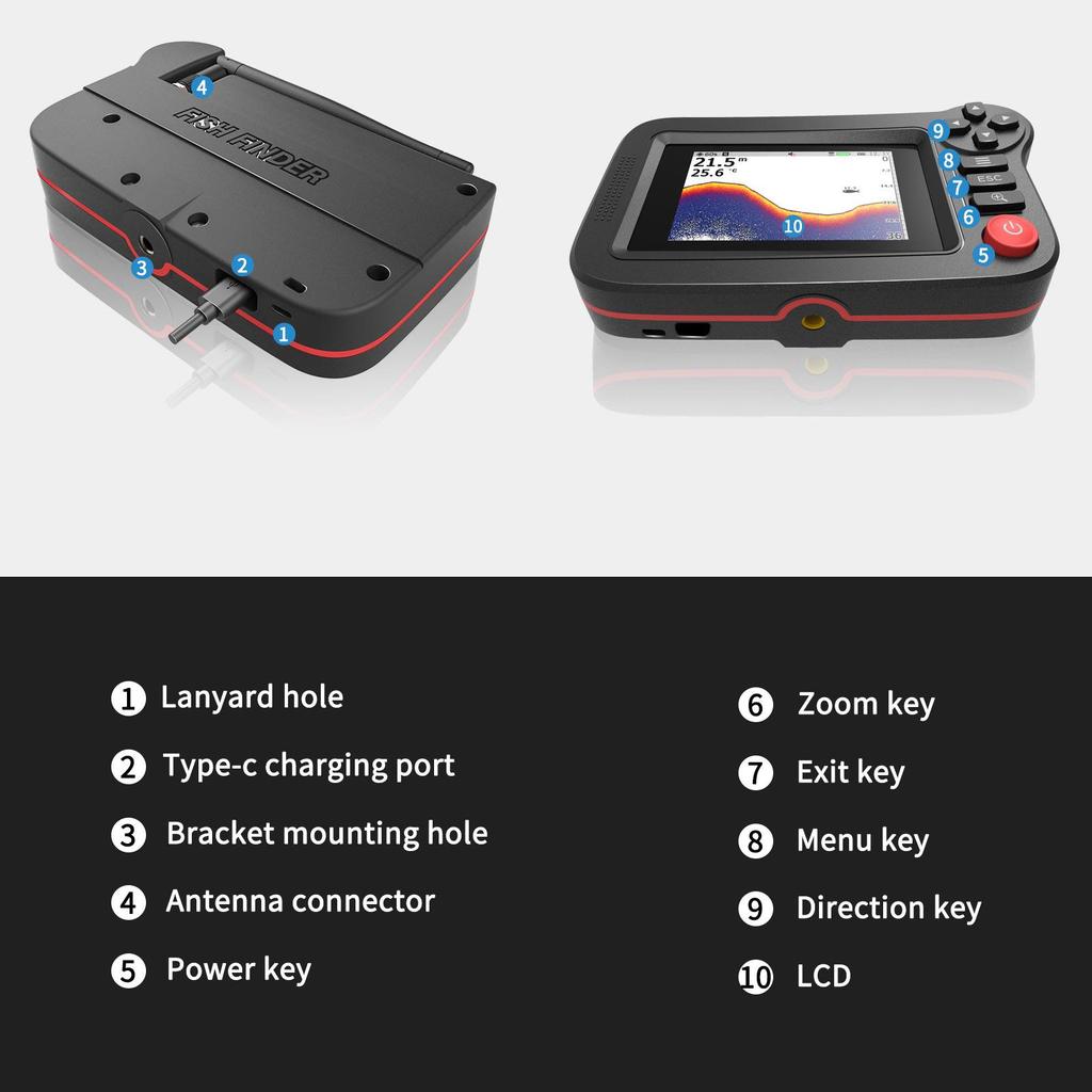 Wireless Desktop Fish Finder - Bilingual Support, Easy Delivery, Cross-Border Access