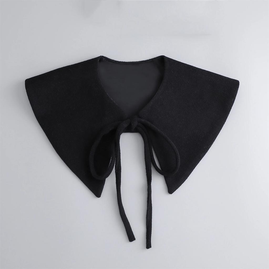 White Big Lapel Fake Collar for Girls Shirt Detachable Collars Lapel Blouse Top False Collar Women Shirt Neckwear Accessory