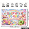 2D Halfway To One Backdrop Ice Cream Lollipop Photo Booth Background