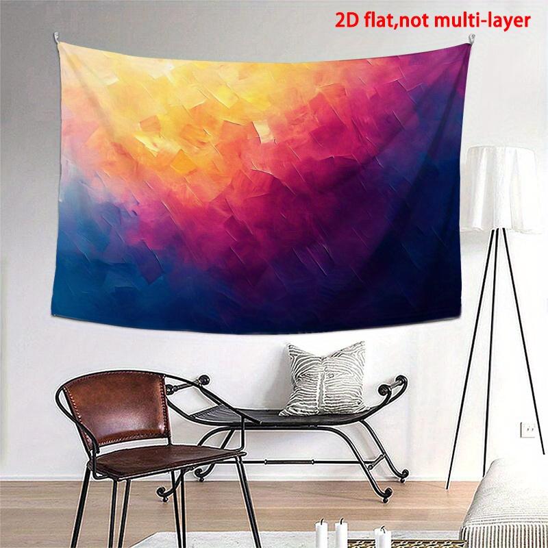 VIKAMA Abstract Gradient Tapestry Living Room Bedroom Office Wall Tapestry Easy Installation Atmosphere Home Decoration