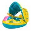Inflatable Soft Baby Swimming Ring with Detachable Sun Canopy Shade