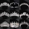 Silberne Kristall Diademe und Kronen Haarreif für Damen Party Braut Hochzeit Haarschmuck Schmuck Krone Diadem Haarreif Geschenk