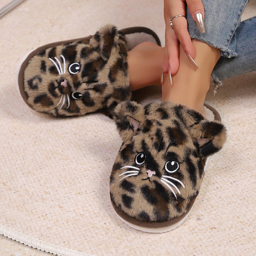 Home Slippers, Comfortable and Warm Open Toed Soft Plush Shoes, Solid Color Indoor Floor Slippers