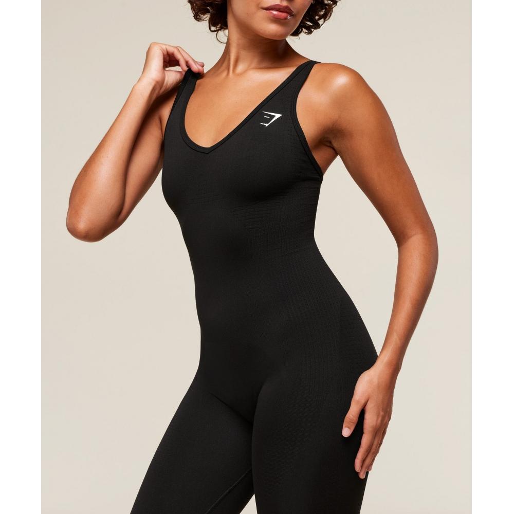 Gymshark Vital Sculpt Seamless All In One Black B4b3n Bb2j