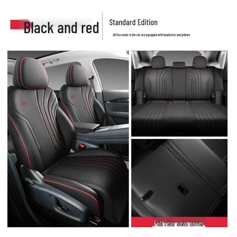 Galaxy E5 All-Season Universal Leather Seat Cover: Full Coverage, Breathable, Car Cushion