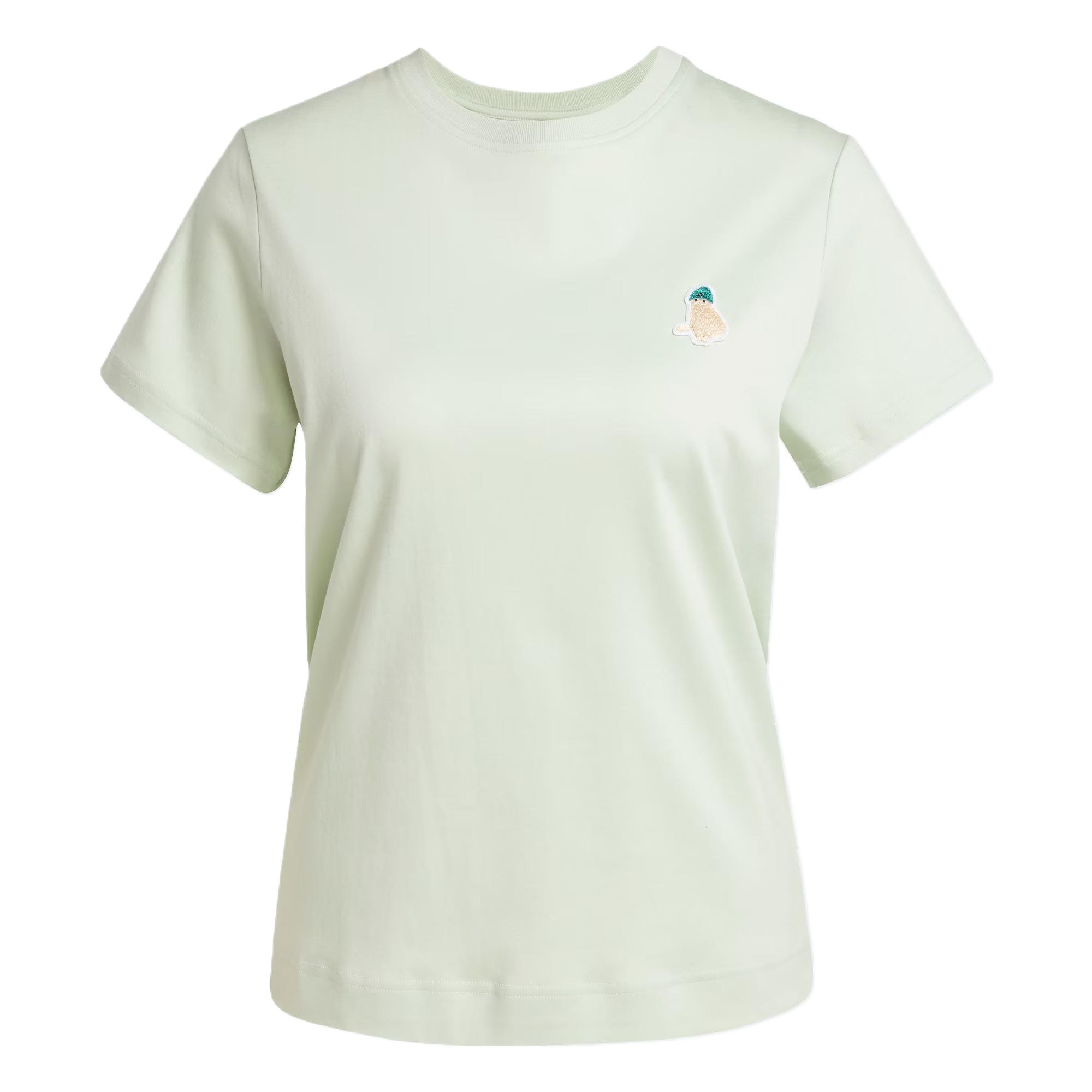 

Adidas Cat Patch Graphic T-Shirt Women Tops Linen-Green JM4449 XL