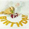 Runtow 107pcs Golden Letters, DIY Happy Birthday Banner, Name Letter Flag, Wedding Birthday Party Decoration