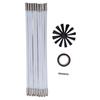 33PCS Chimney Pipe Cleaning Brush 16in PP Flexible Dryer Vent Lint Brush with Tape for Electric
