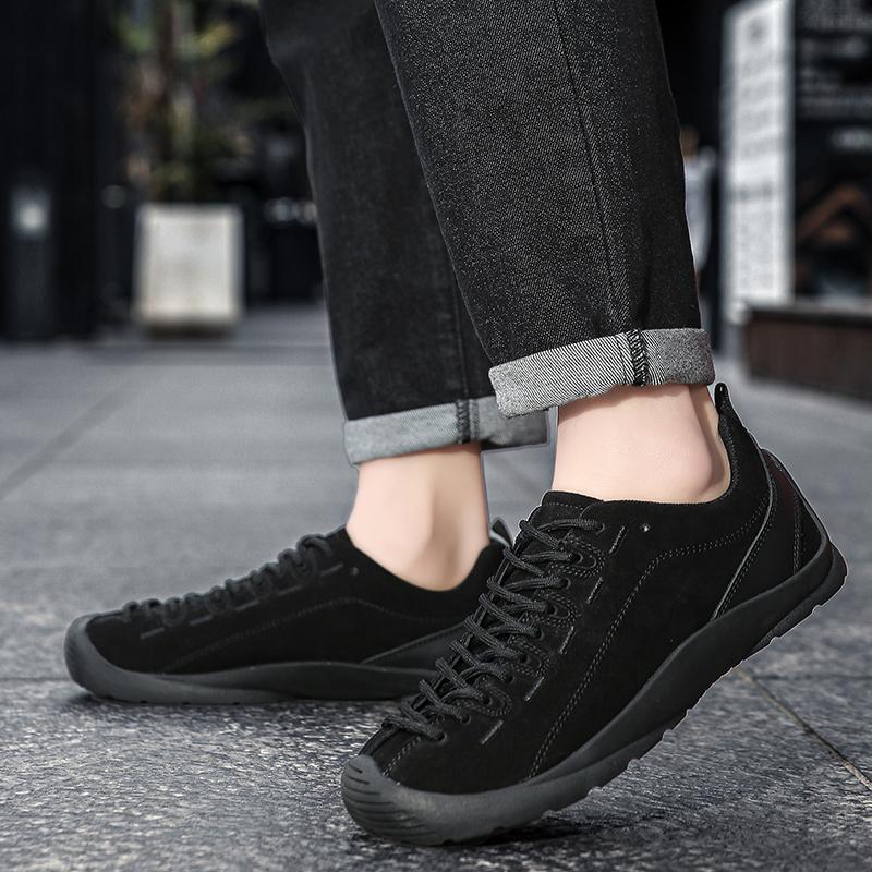 Professional Mens Hiking Shoes Quality Black Orange Lightweight Anti-Slip Outdoor Male Walking Trekking Sneakers Big Size
