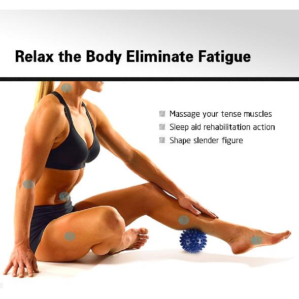 Foot Massage Roller Ball for Plantar Fasciitis - 1 Feet Roller and 2 Spiky Massage Balls Set ; Foot Arch Pain Relief; Deep Trigger Point Therapy;
