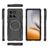 For Motorola Edge 60 Pro 5G Magnetic Case Butterfly Armor Hollow Heat Dissipation PC+TPU Phone Cover