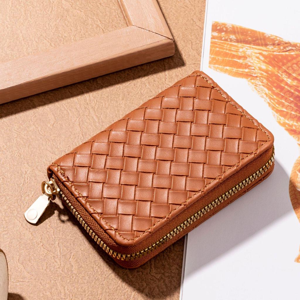 Women's & Men's Large Capacity Anti-Demagnetization Accordion Card Holder with Multi-Card Slots and ID Clip