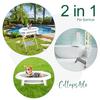 2 In 1 Dog Bathtub Dog Washing Station Foldable Pet Bath Tub for Bathing and Grooming Collapsible Portable Shower Bathtub for Small Dogs Cats Pet