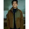 Sheepskin Integrated Wool Lining Jacket, Thickened and Warm, Stand Collar Winter Jacket, Foreign Trade Men's Cotton-Padded Coat