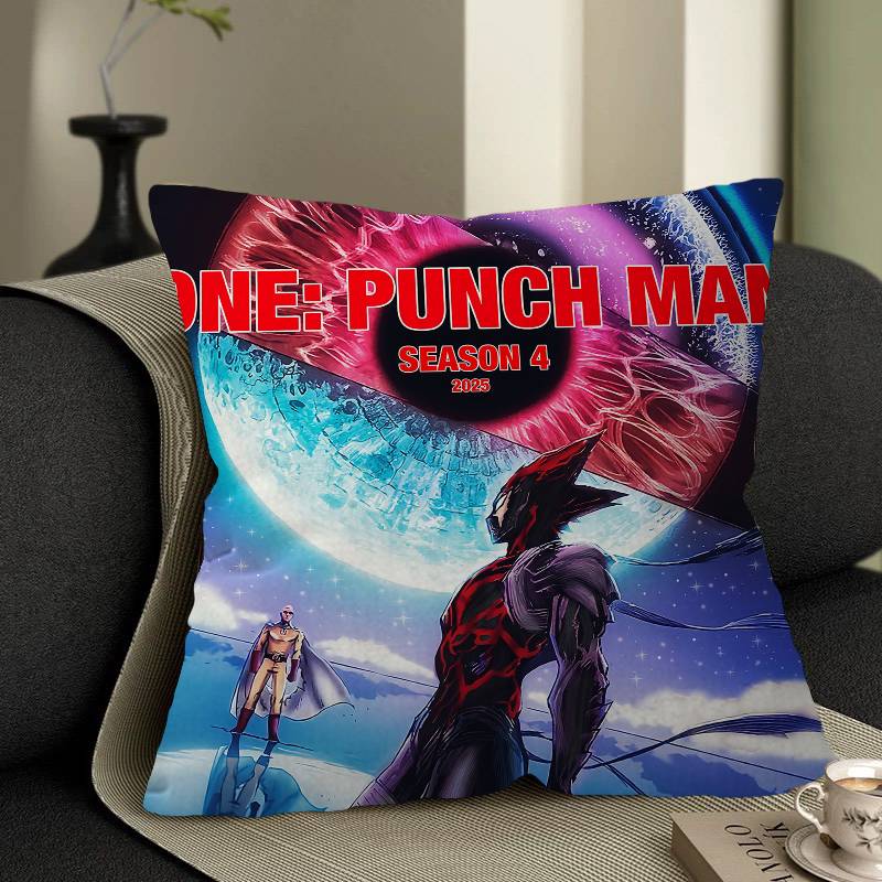 Superhero Anime O-One P-Punch Man Cushion Cover Decorative Pillow Sofa Home Decor Case Pillow Cases
