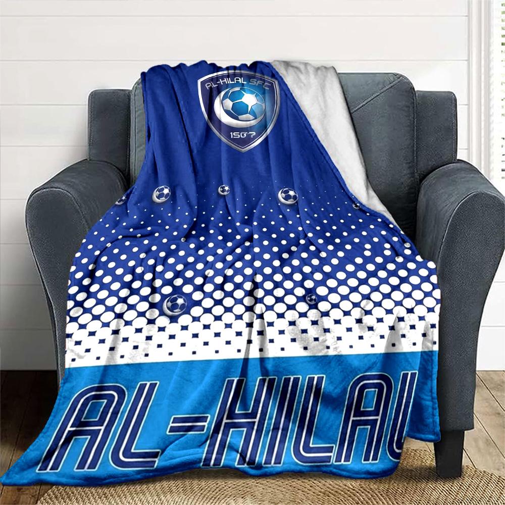 Al-Hilal SFC Print Flannel Blanket High Quality Warm Comfortable Cover for All Seasons Perfect for Gifts Home Decor