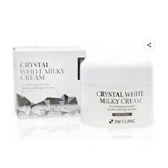 3W CLINIC Crystal White Milky Cream Brightening Moisture Care 50g