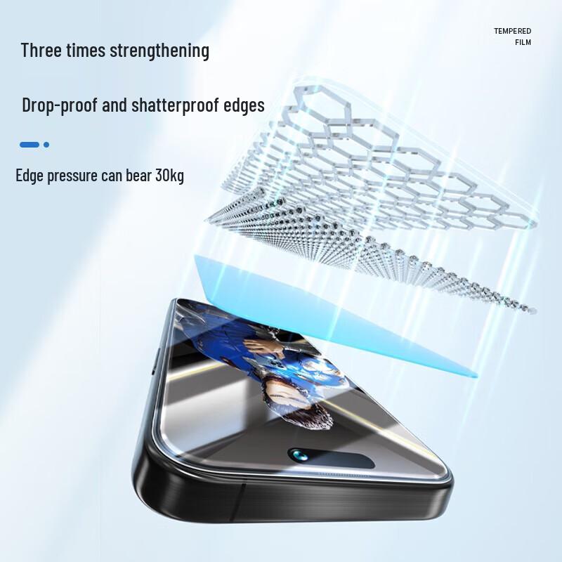 Blue Gorilla Mr. Tempered Glass Screen Protector for iPhone 15 Plus