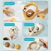 Toddler Bath Toys: Otter Theme Fishing Net Basketball Set  Waterproof Floating Balls for Babies