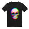 PROMOÇÃO STEAM WAVE T-SHIRT CAVEIRA NEON TECH TIDE ESTÉTICA CAVEIRA AQUARELA ARCO-ÍRIS CAVEIRA ESPACIAL T-SHIRT DIVERTIDA PARA HOMEM Camisa