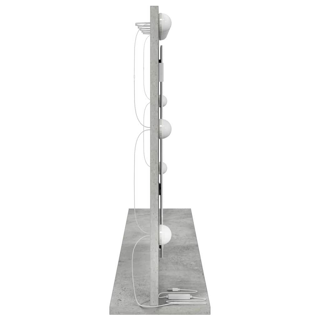Rectangular Washbasin Mirror Concrete Grey 100 x 55 x 18 cm