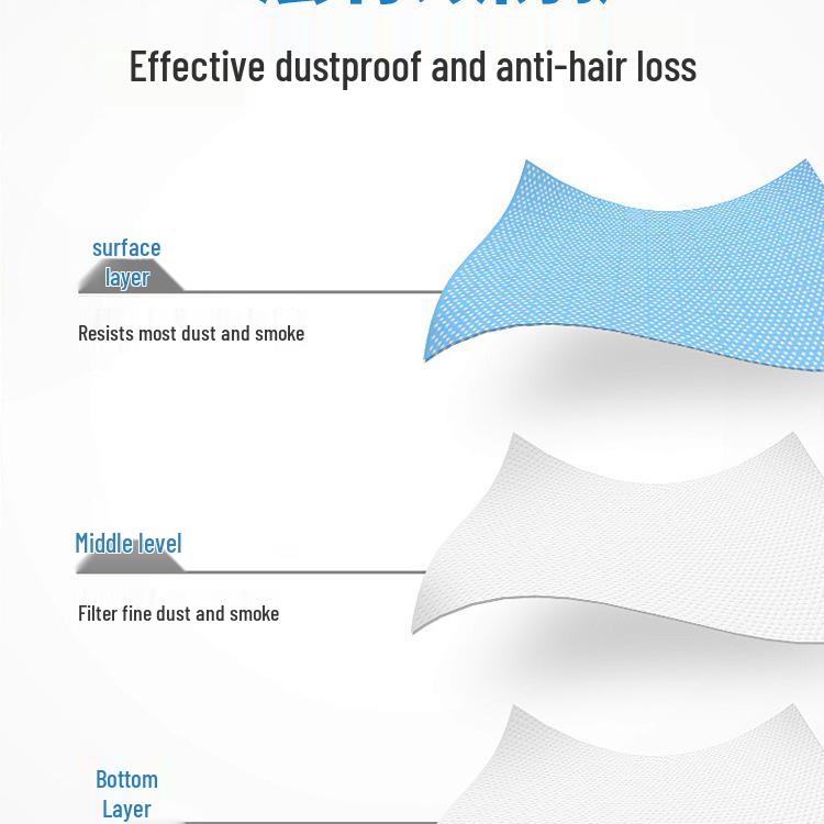 Disposable Dustproof Kitchen Hair Net Cap - Non-woven Fabric, Thickened, Anti-Hair Loss for Chefs & Catering