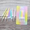 New Birthday Cake Colorful Threaded Candles Creative Children's Party Colorful Mixed 10 Small Candles