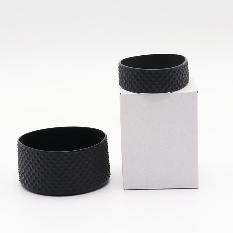 

2 шт. силиконовый чехол для бутылки с водой для Owala 24 32 40 унций, противоскользящий защитный рукав, нижний бампер, протектор для Freesip чёрный