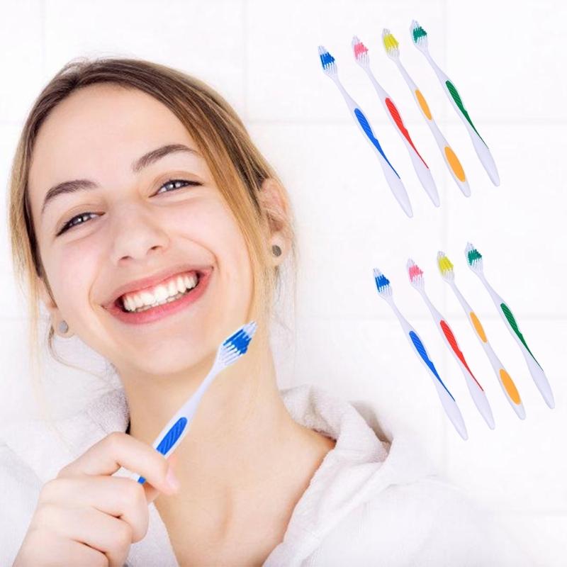 Soft Toothbrushes Medium Bristles Toothbrush for Adults Manual Toothbrush Deep Cleaning Toothbrush Home Travel Office