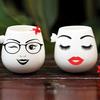 6 Sheets Face Stickers Lips Eyes Eyebrows Nose Decals Self Adhesive Woman
