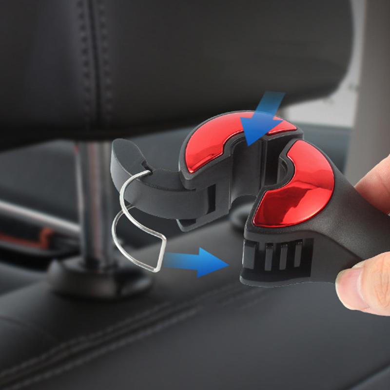 2 in 1 Auto Gadget Auto Rücksitz Haken Aufhänger Organizer Auto Kopfstütze Haken Halter