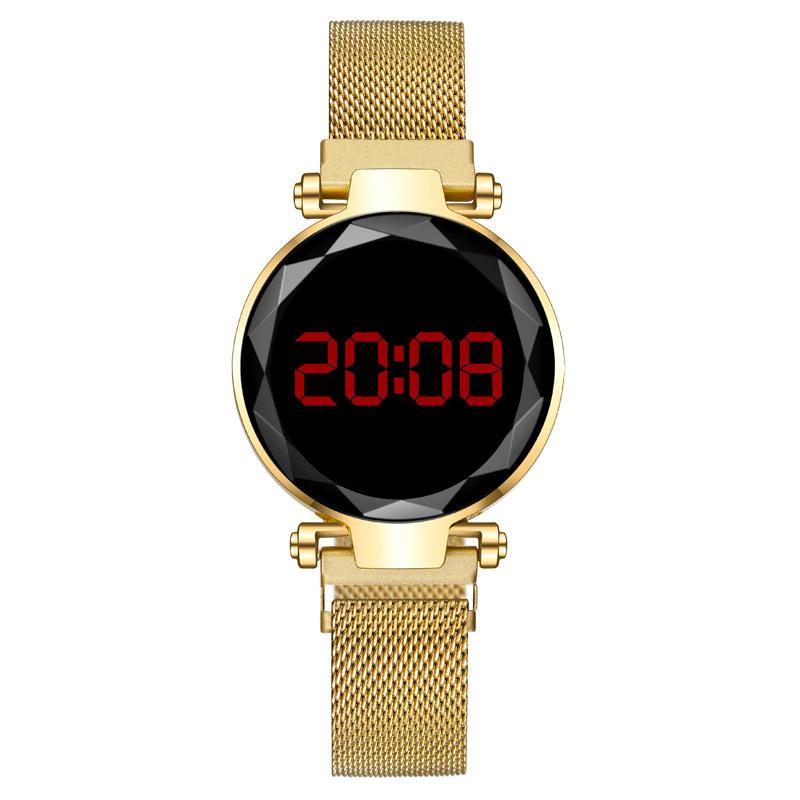 LED Elektronische Uhr Damen Uhr Damen Uhr Magnet Eisen Magnet Faul