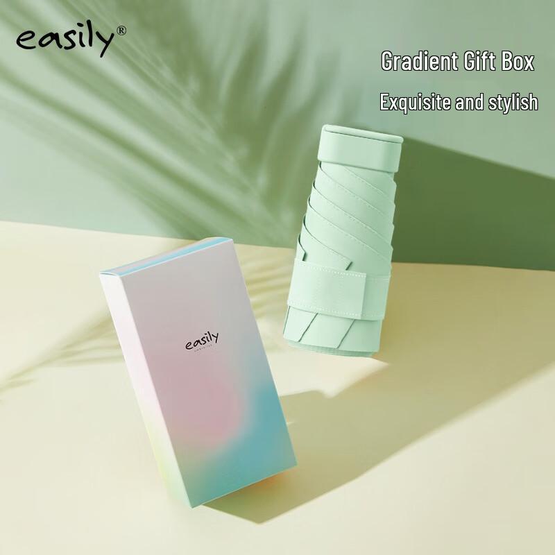 Compact Floral UV Protection Umbrella