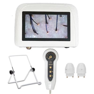 Analizzatore di Follicoli Capillari e Pelle del Cuoio Capelluto 50X/200X Rilevamento Microscopio Ingranditore LCD Dermatoscopio Digitale Rilevatore Tester Capelli Cuoio Capelluto