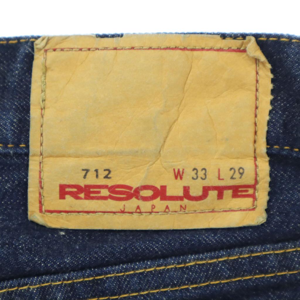RESOLUTE 712 Made In Japan Denim Pants W33 Blue Men's Used