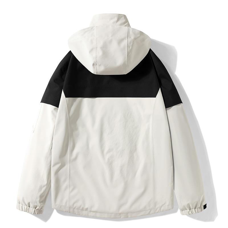 Autumn and Winter Outdoor Jacket Men's Three-in-one Detachable Two-piece Set Thickened Mountaineering Clothing Two-piece Jacket