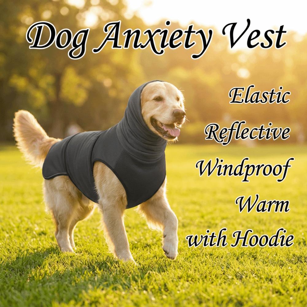 Elastic Dogs Calming Jacket Reflective Dog Soothing Clothes  for Dogs and Cat Body and Ear