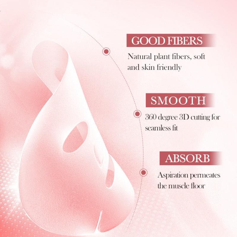 3pcs Peach Moisturizing Mask 25g Lactic Acid Bacteria Hydrating Moisturizing Mask Skin Care Products