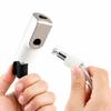 Flexible Coiled Cable Lock for Bikes with Integrated Key Lock Body and PVC-Sleeved Steel Line for Routine Parking