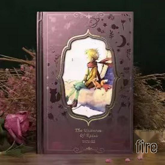 Prince Retro Diary: Thickened Color Illustration Notebook for Students