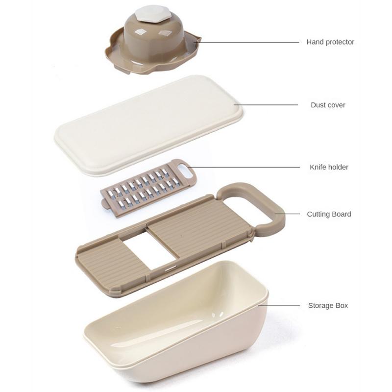 Multifunction Slicer Cutter Set Salad Utensils Vegetable Chopper Carrot Potato Manual Shredder Kitchen Cooking Tools