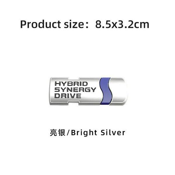 Car Sticker Emblem Auto Badge Decal for Hybrid Synergy Drive Letter Prius Camry Rav4 Crown Auris Honda Focus Toyota Styling