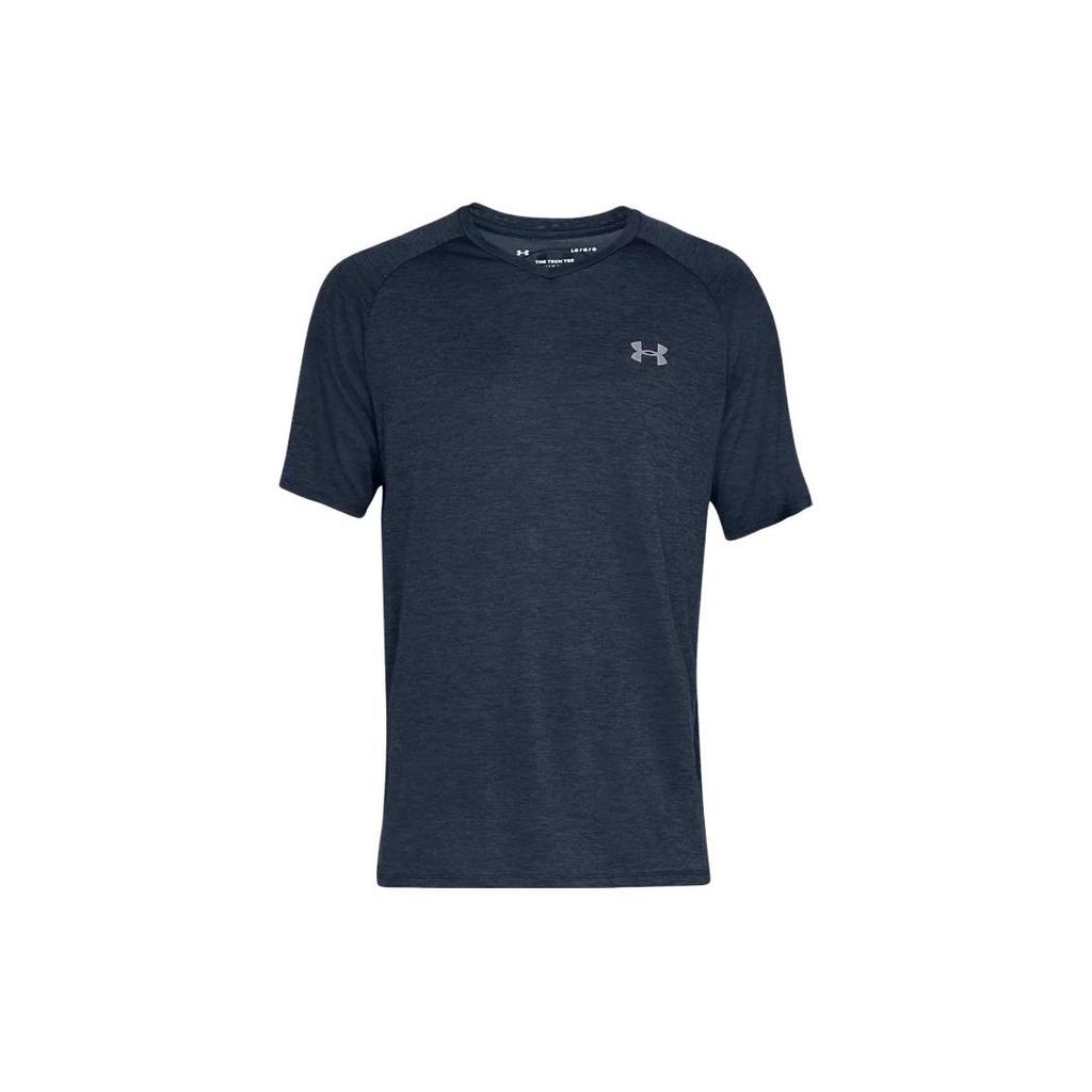 Under Armour T Shirts Men's Dark Blue Crew Neck Moderate Straight Fit 1328190-408