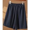 Women's Elastic Waist Wide-Leg Casual Shorts