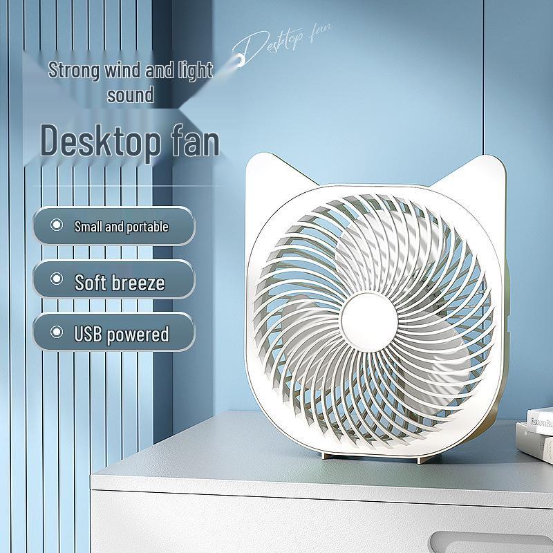 Five-Hole Mini Spray Fan: Portable, Folding, Clip-On, USB Chargeable Air Circulator with Light