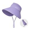 Ice Silk Summer Sun Protection Hat With Wide Brim And Letter Prints For Women