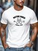 Unisex Black Crew Neck Tee Vintage Hattori Hanzo Okinawa Japan Lion Guardian Swords And Sushi Retro Print Soft Cotton Male Tops