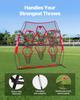 VEVOR 2438.4x2438.4mm Football Trainer Throwing Net, Training Throwing Target Practice Net with 6 Target Pockets