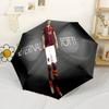 Totti's Legacy Soccer Automatic Umbrella Compact 8-Rib Lightweight Compact Design for Outdoor Daily Use Fashion Lovers Spiritual Gift