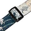 Leathers Polyester Guitar Strap Sublimation Original Artist Printed with Genuine Leather Ends Levy's 2" - Design, (MPD2-016)